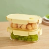 The Bailuo Kexino food storage container has a food-grade lid made of high borosilicate glass and can be heated in a microwave oven for easy carrying details Picture
